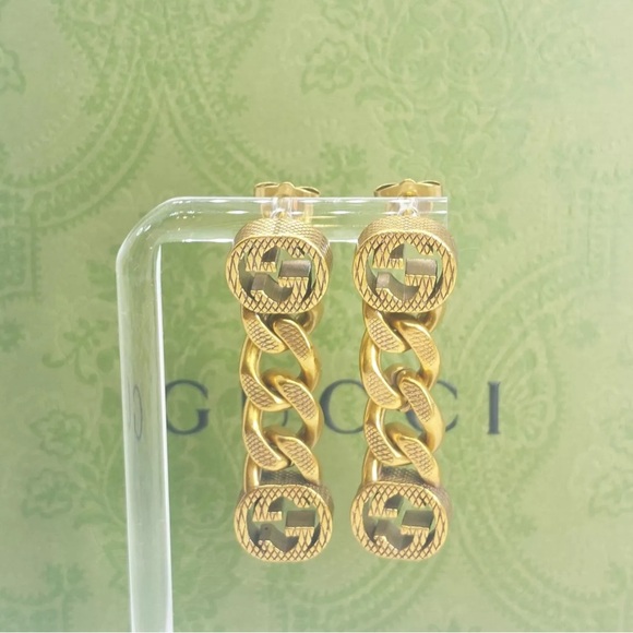 💝Auth GUCCI GG DROP  EARRINGS - Box & Dust Pouch included 💝 - Picture 3 of 4